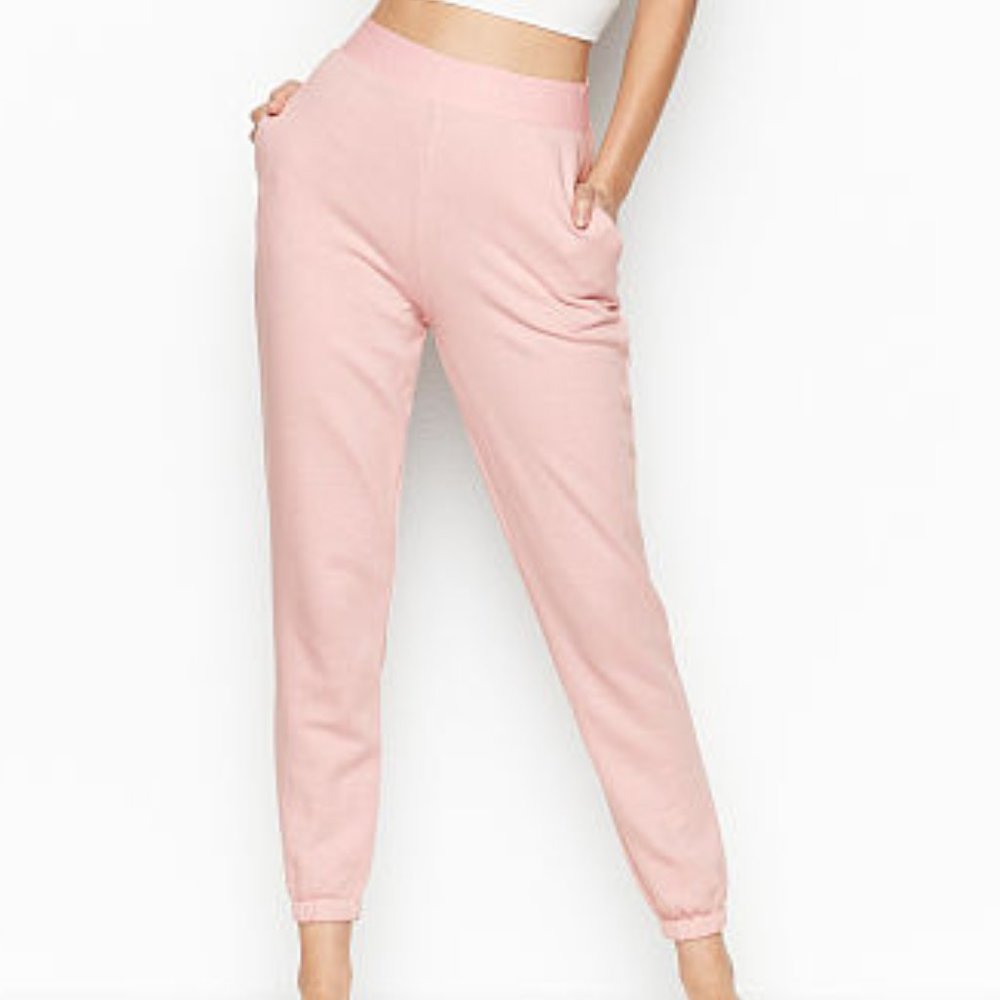 Victoria Sport Sueded Fleece High-waist Jogger
